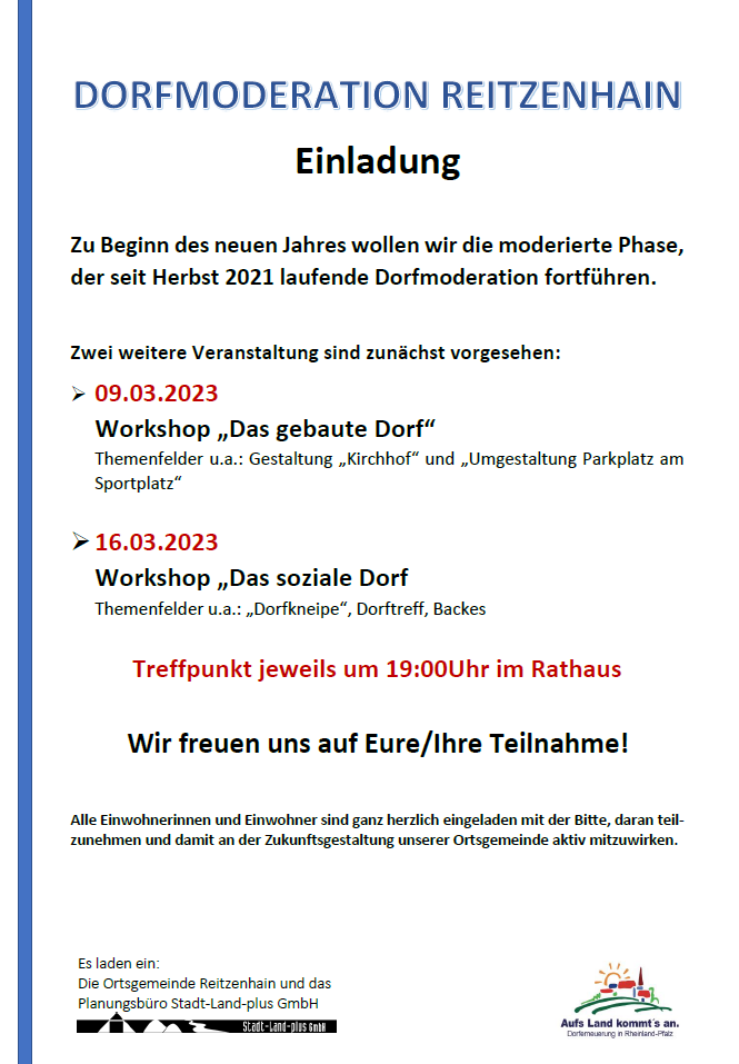 Dorfmoderation 03-2023