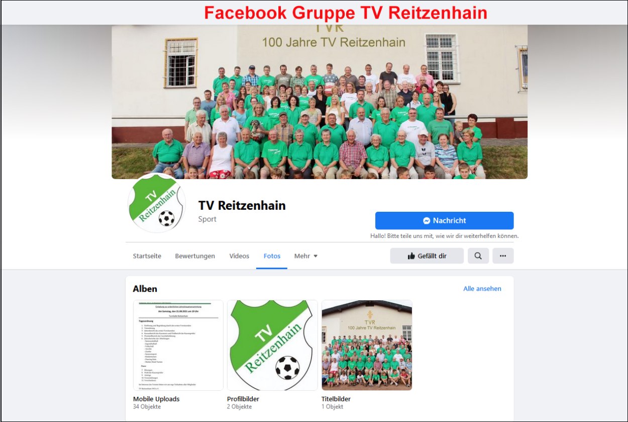 Facebook Gruppe TVR