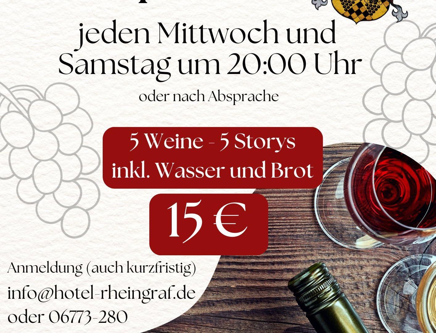 Plakat Mittelrheinweinprobe | &copy; Hoitel Rheingraf